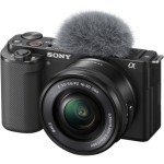 Kamera Mirrorless Sony ZV-E10 dengan Lensa 16-50mm (Hitam)